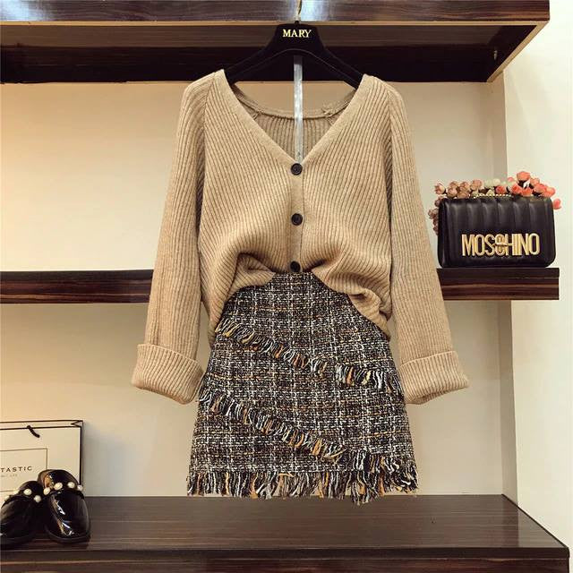 Completo tartan caramel