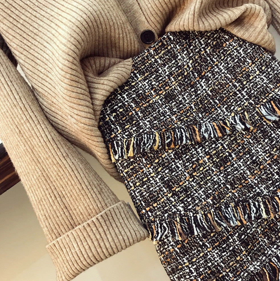 Completo tartan caramel