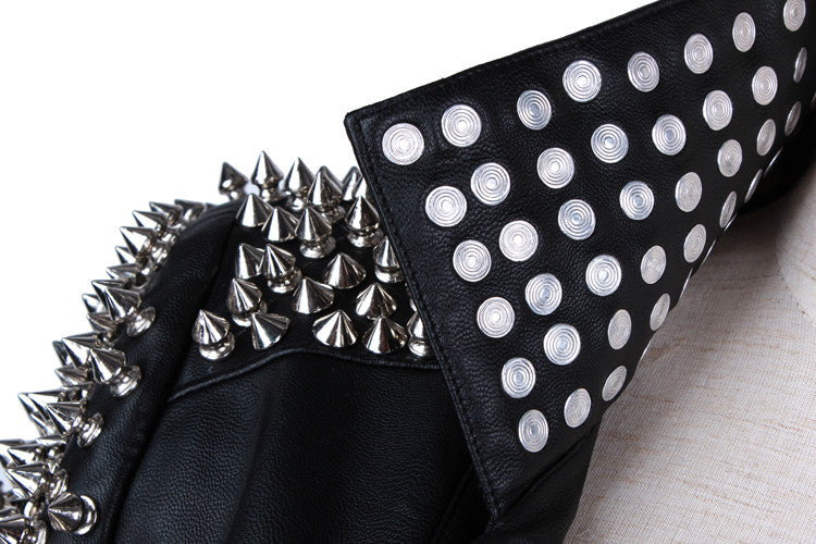 Giacca ecopelle Studs Myshon