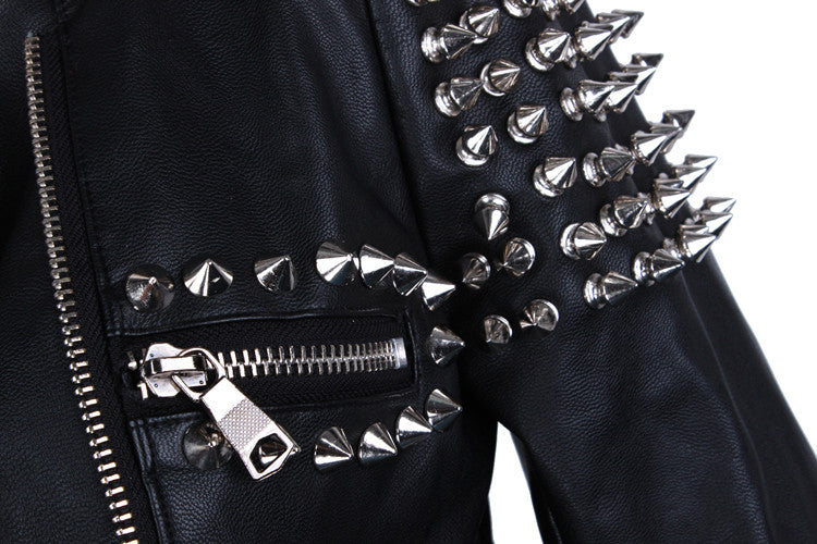 Giacca ecopelle Studs Myshon