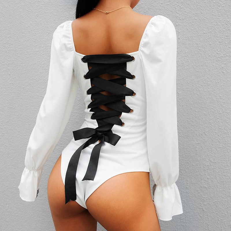 Body fiocco manica palloncino