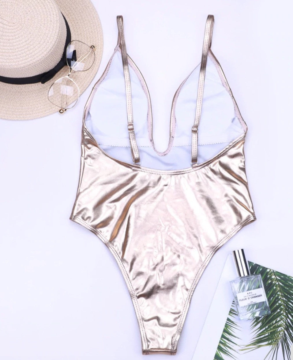 Costume intero metallizzato Kamana