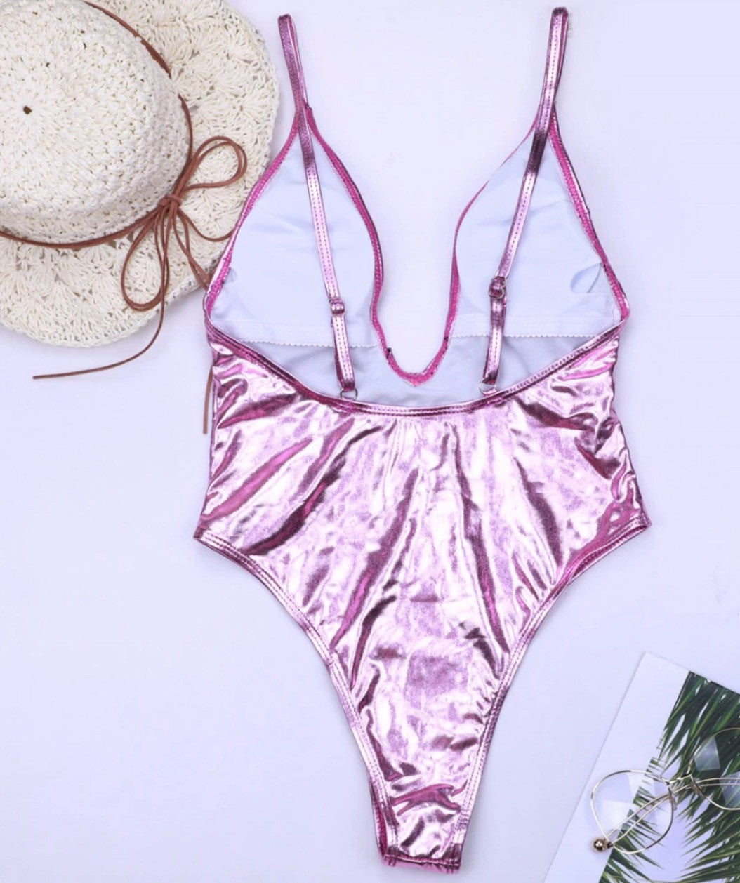 Costume intero metallizzato Kamana