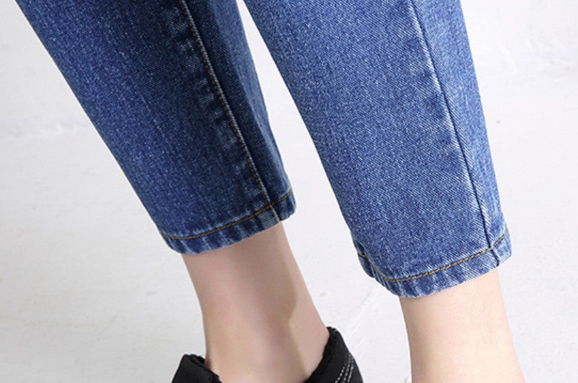 Jeans a vita alta asimmetrik