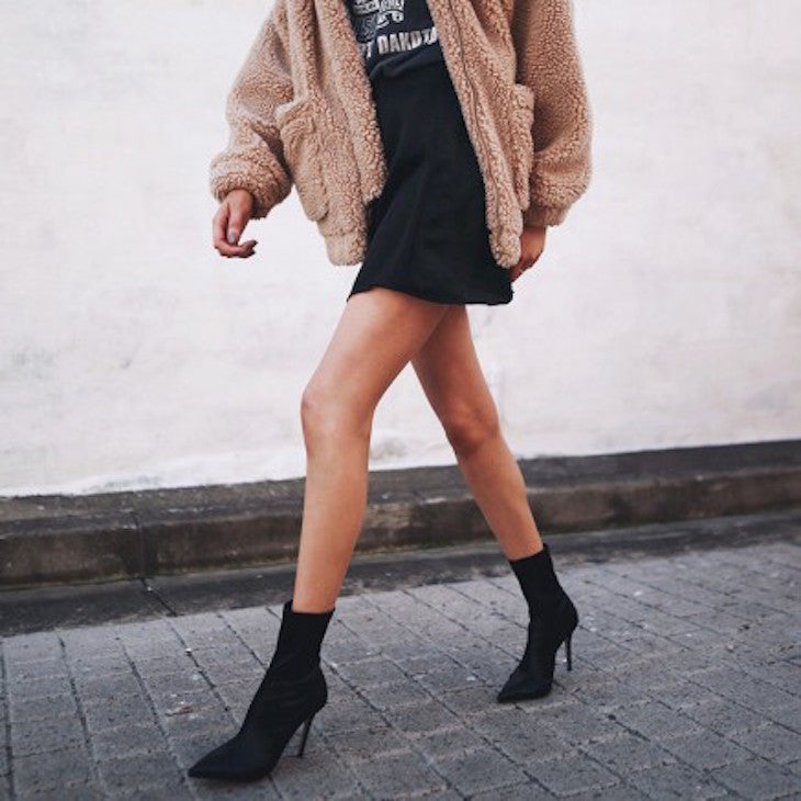 Stivaletto con calza