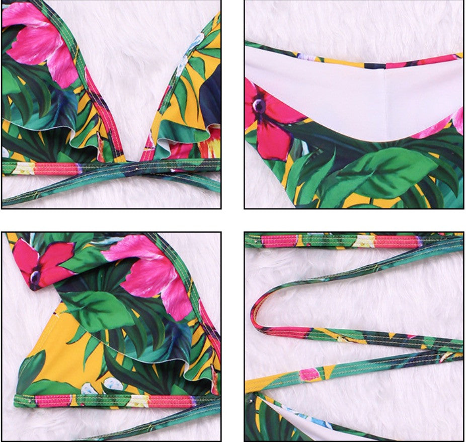 Bikini rouges ibiscus