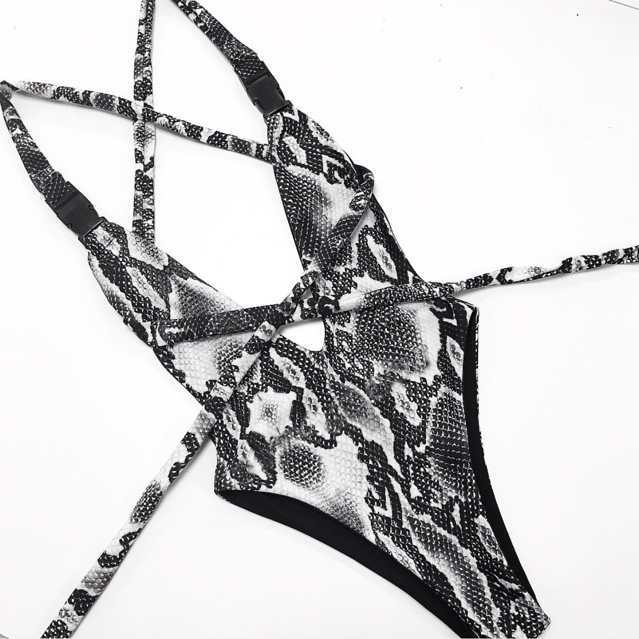 Monokini pyton bw