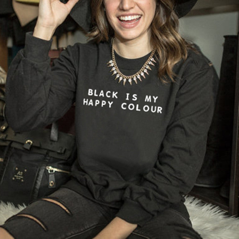 Felpa Black is my happy color