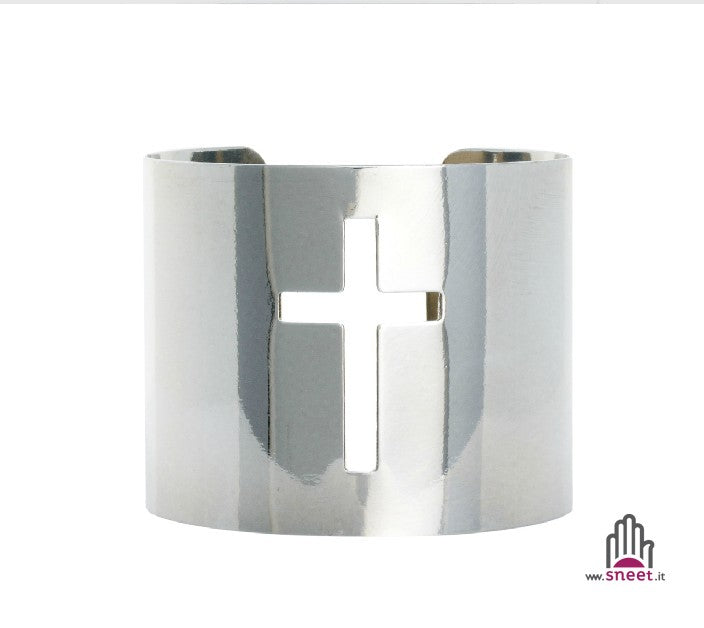 Silver Cross bracelet