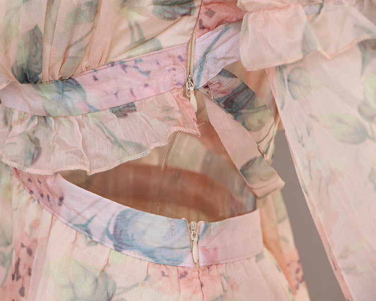 Abitino floral rouges