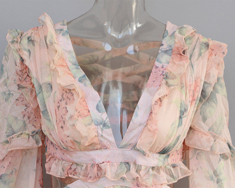 Abitino floral rouges