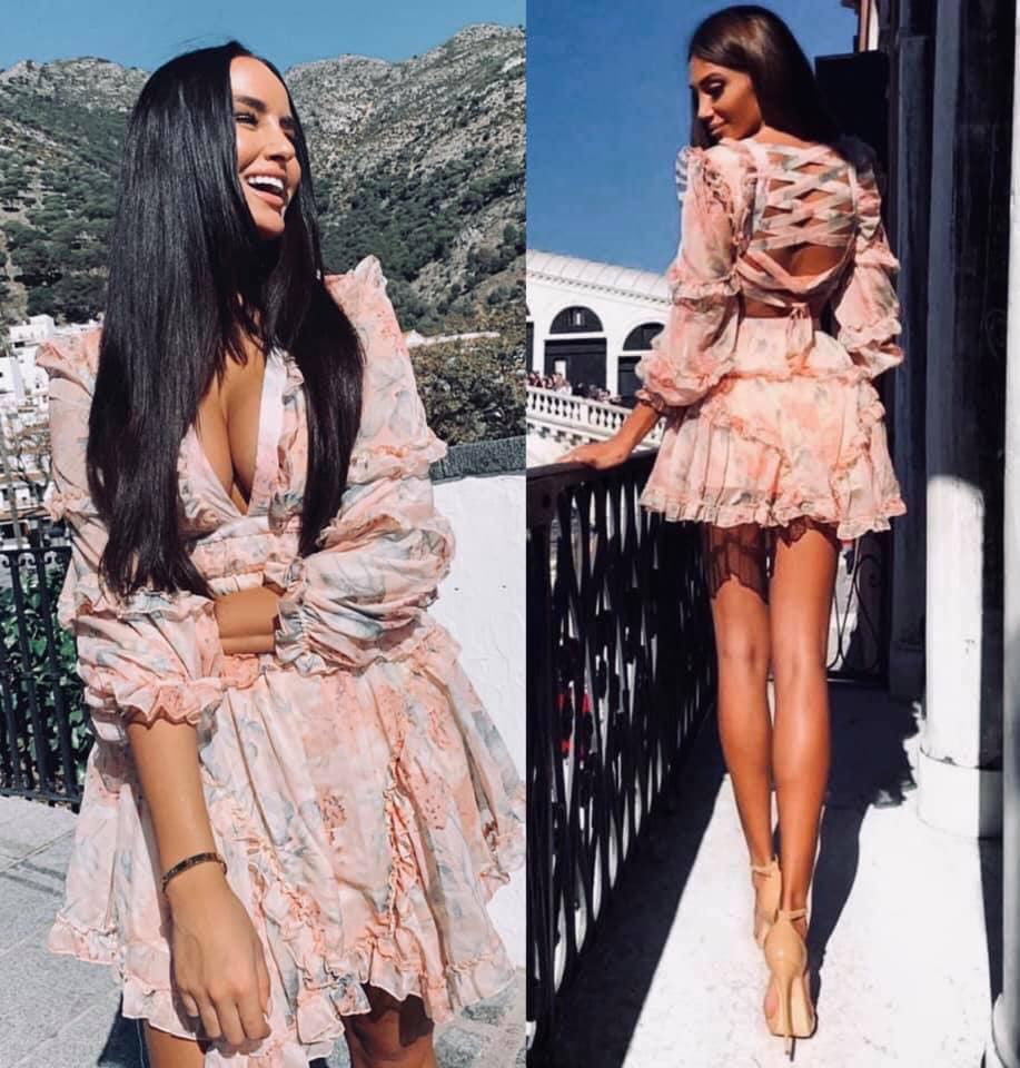 Abitino floral rouges