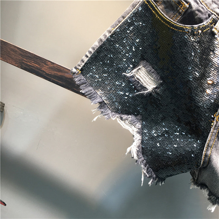 Shorts pailettes Hettes