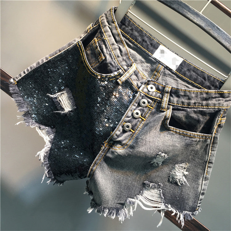 Shorts pailettes Hettes