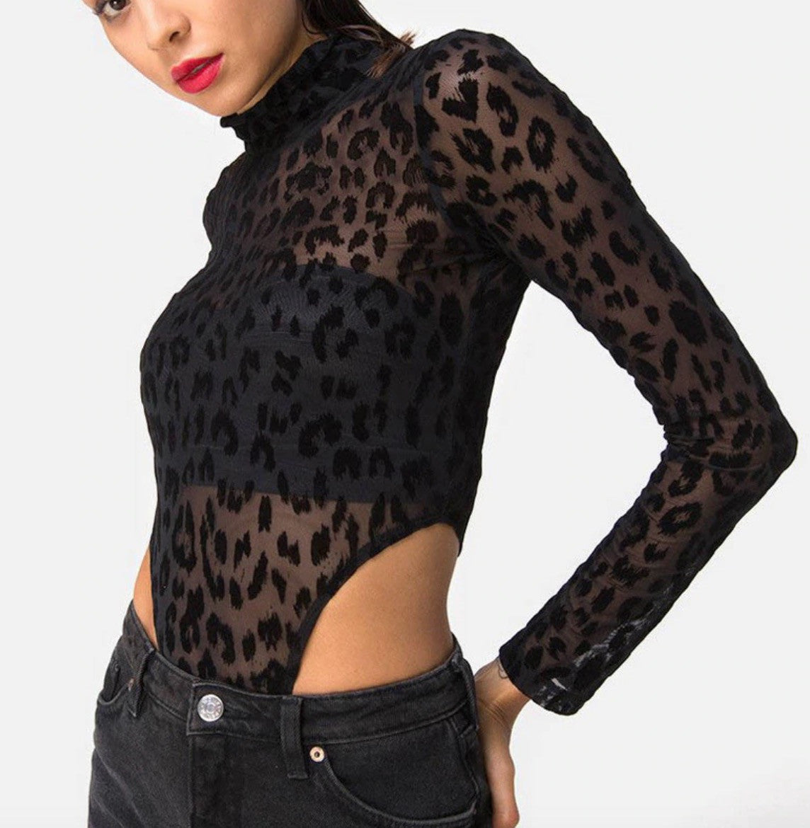 Body black animalier