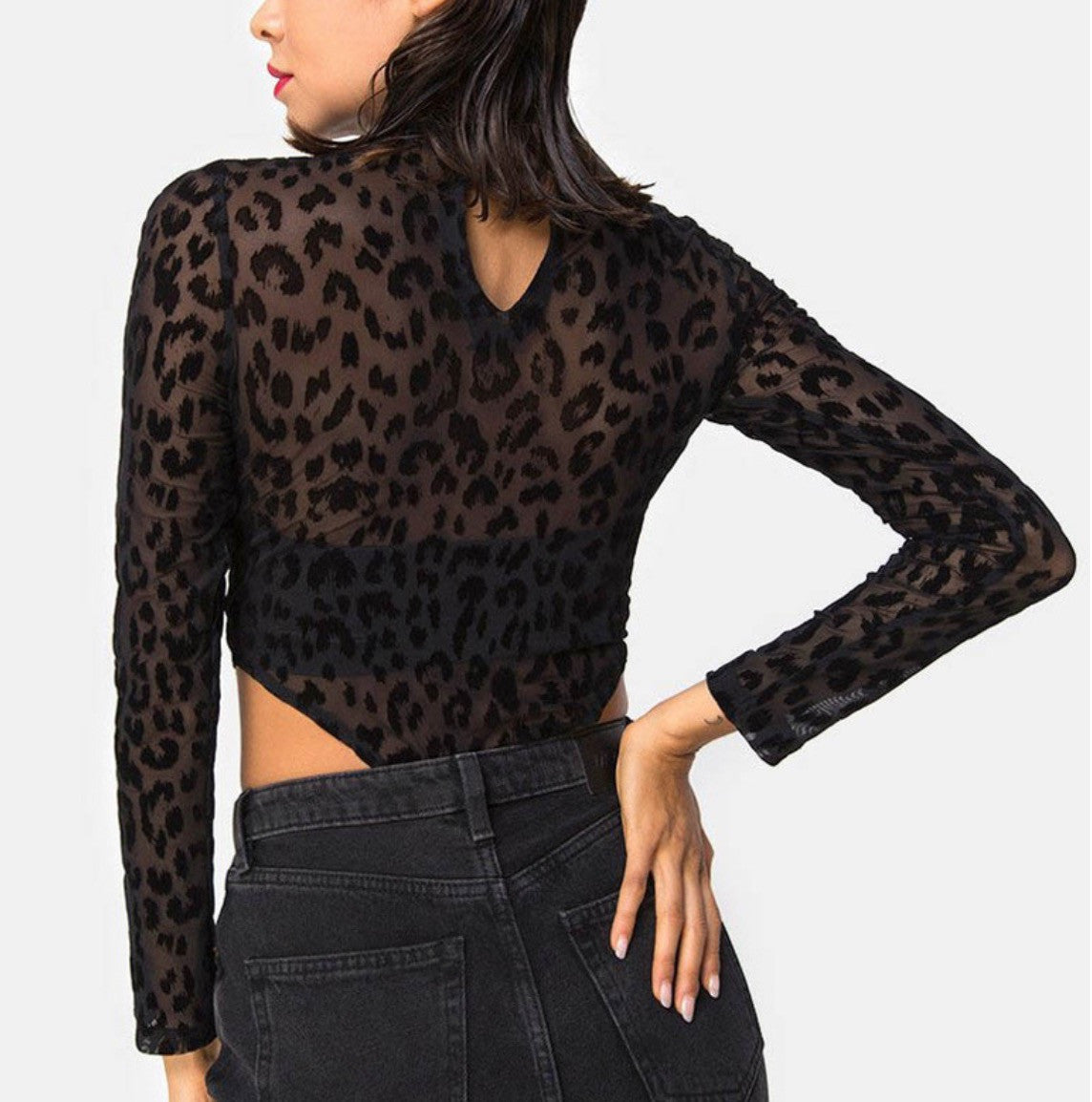 Body black animalier