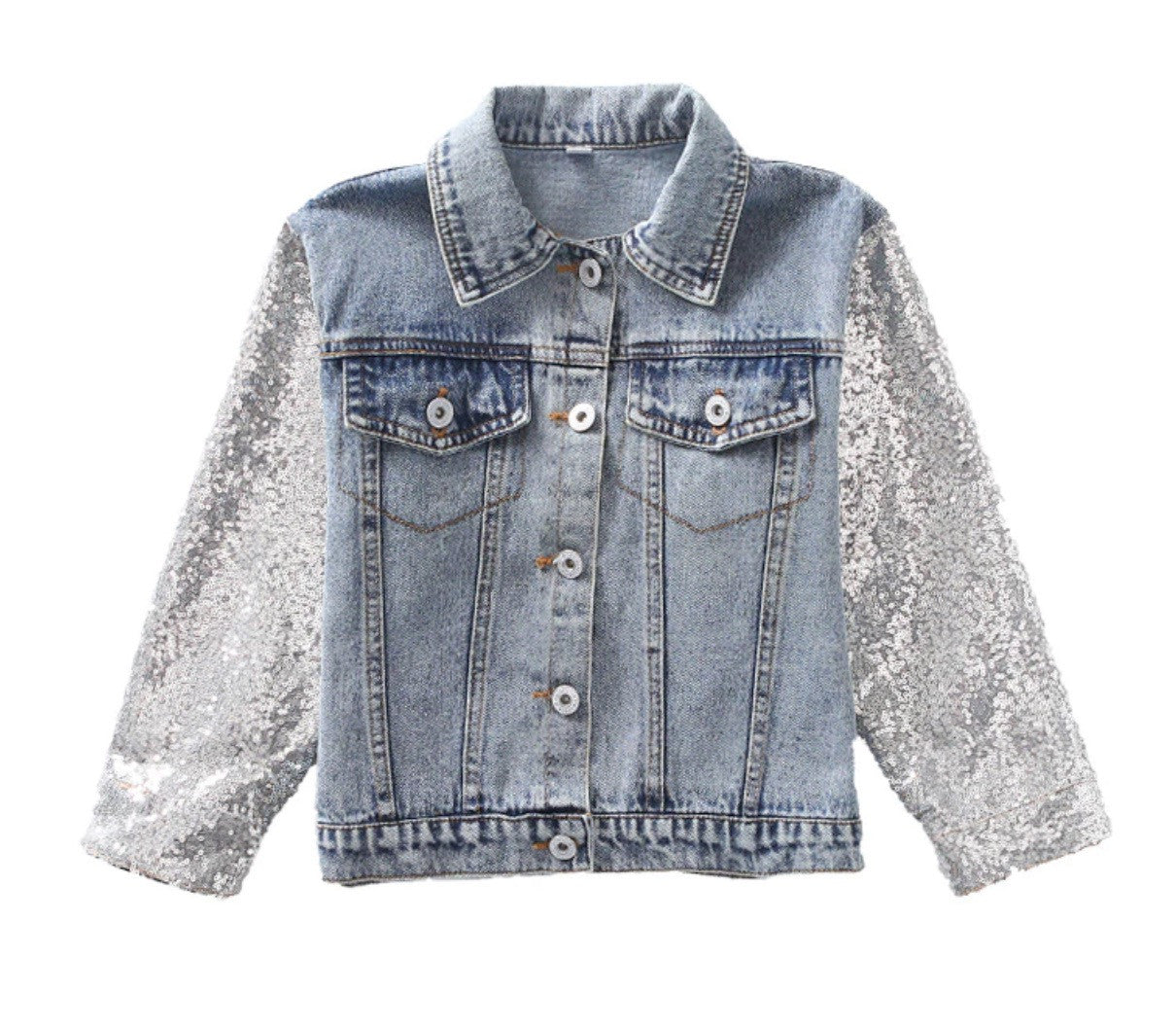 Giubbino baby denim unicorn