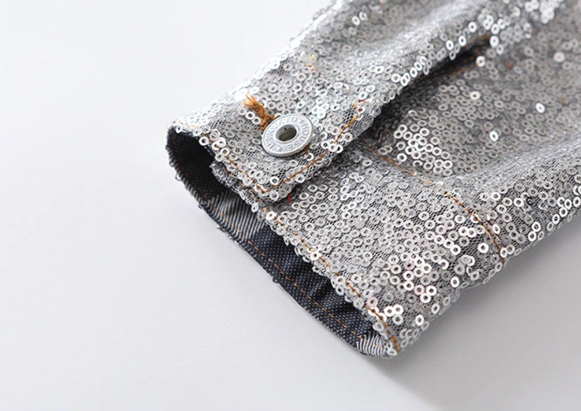 Giubbino baby denim unicorn