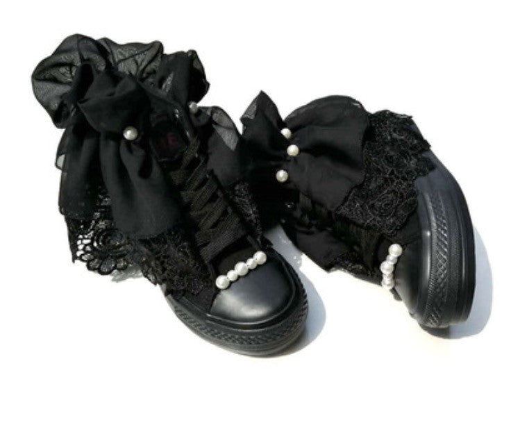 Sneakers wedding pearl