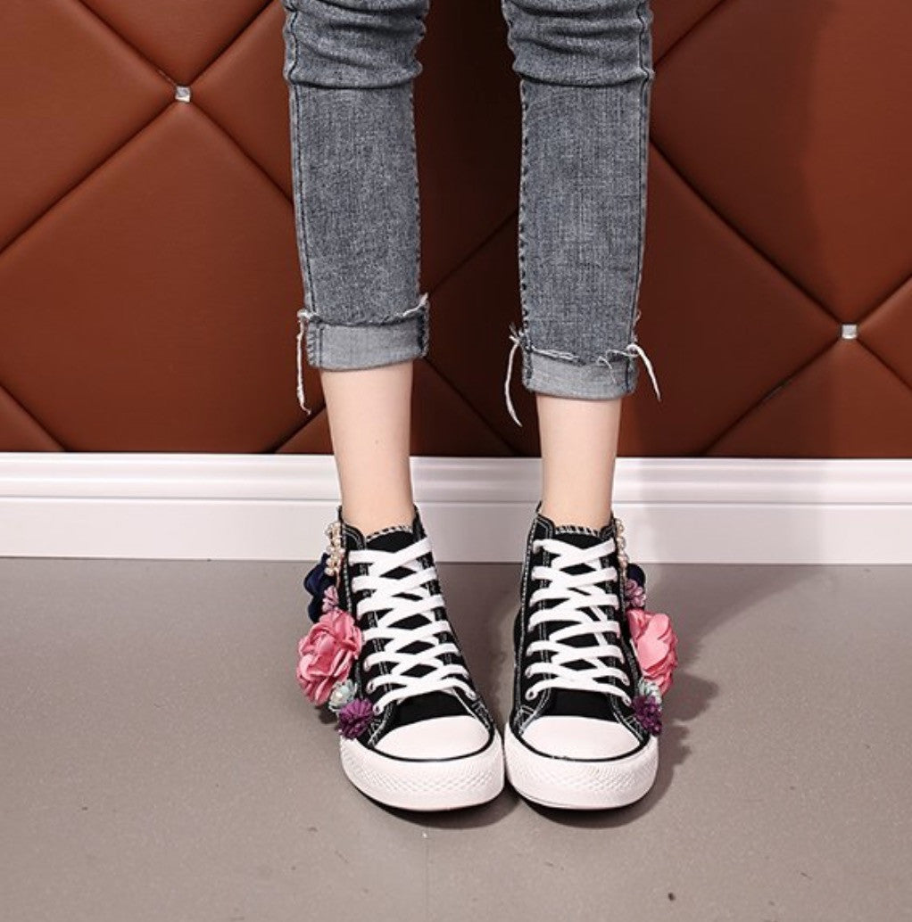 Sneakers wedding pearl