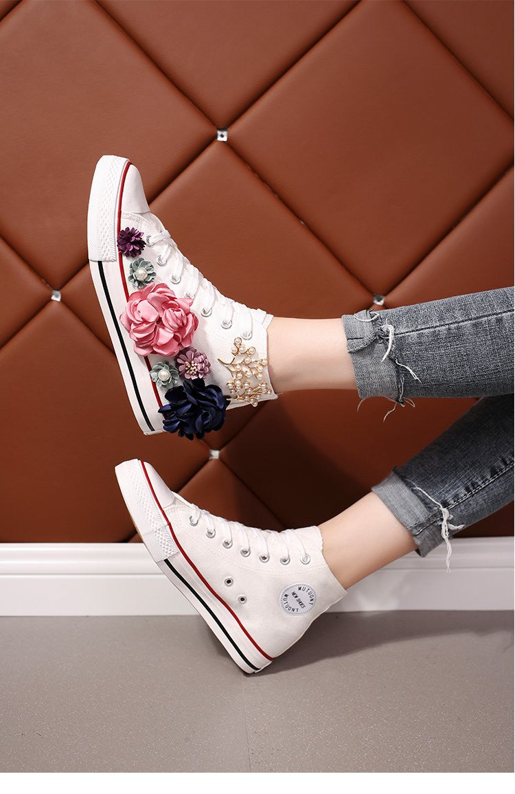 Sneakers wedding pearl