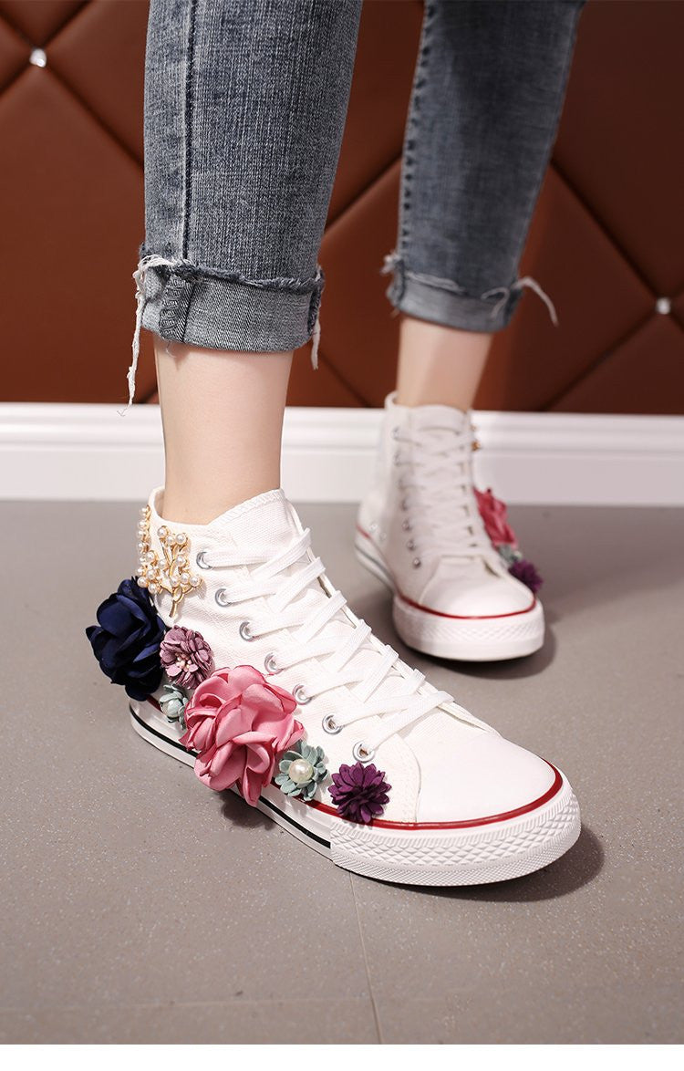 Sneakers wedding pearl