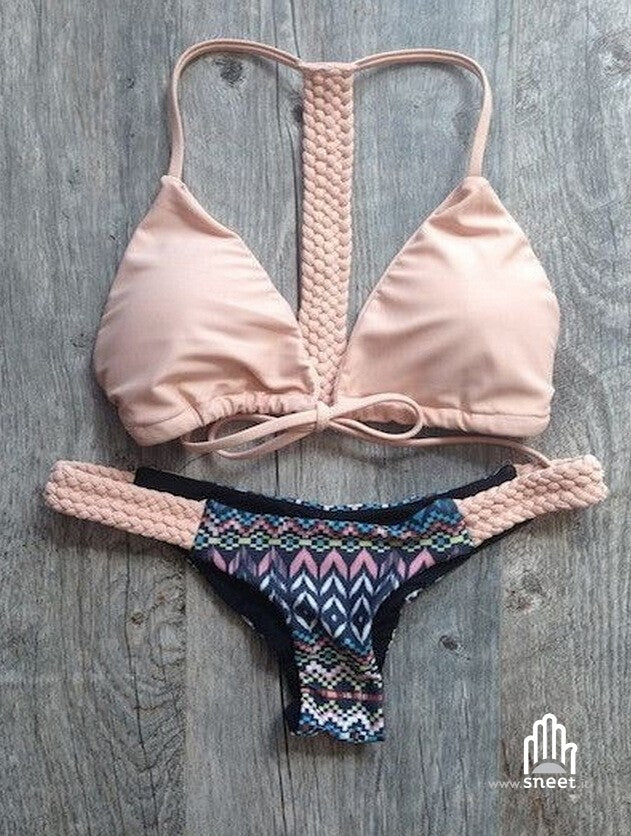 Bikini pink aztech