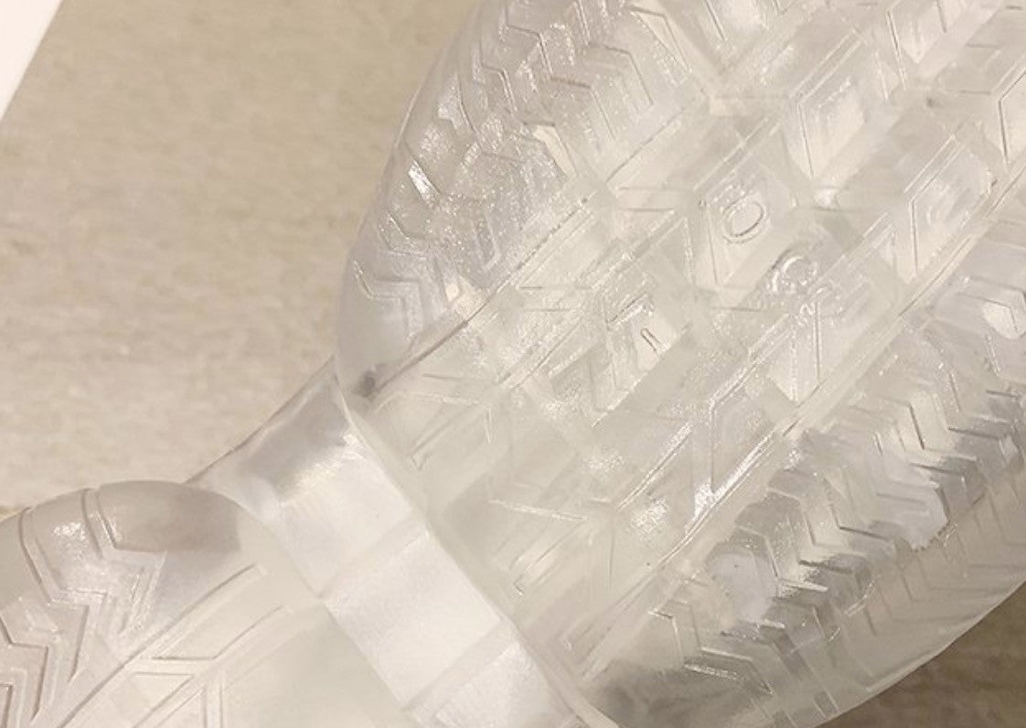 Sneakers platform silver mirror