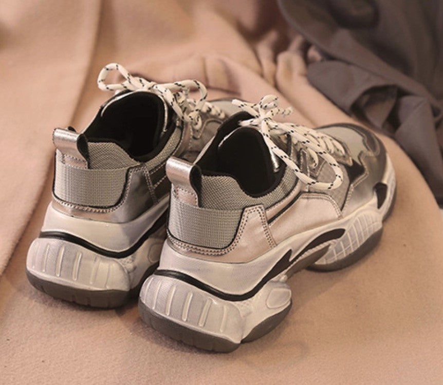 Sneakers platform argentovivo