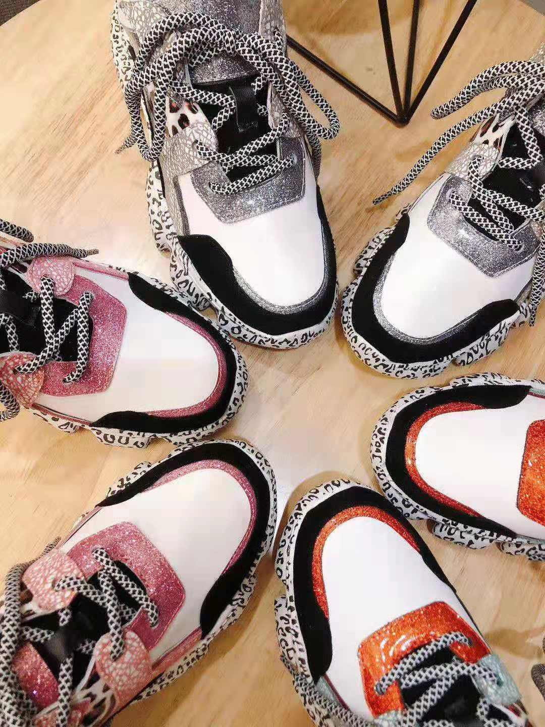 Sneakers platform leopard