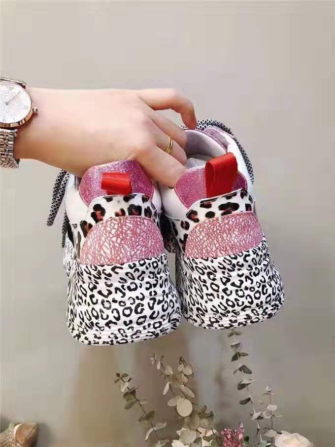 Sneakers platform leopard