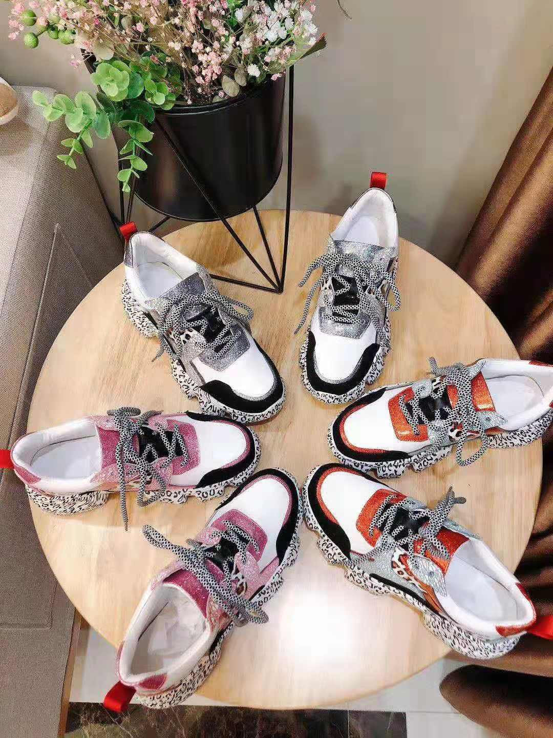 Sneakers platform leopard