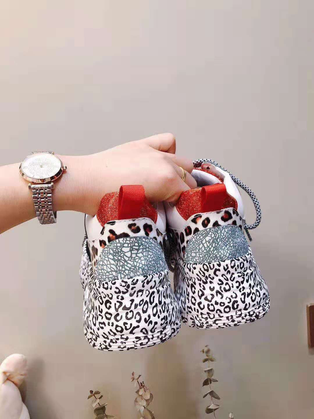 Sneakers platform leopard