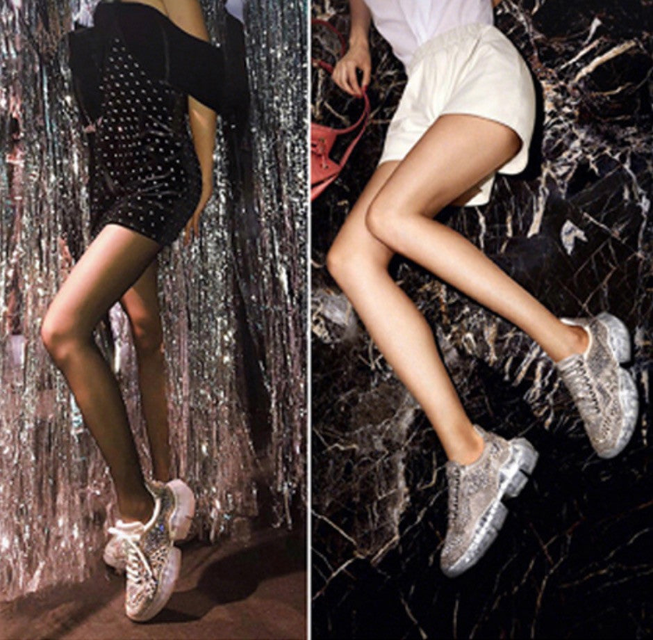 Sneakers mirror metalstrass
