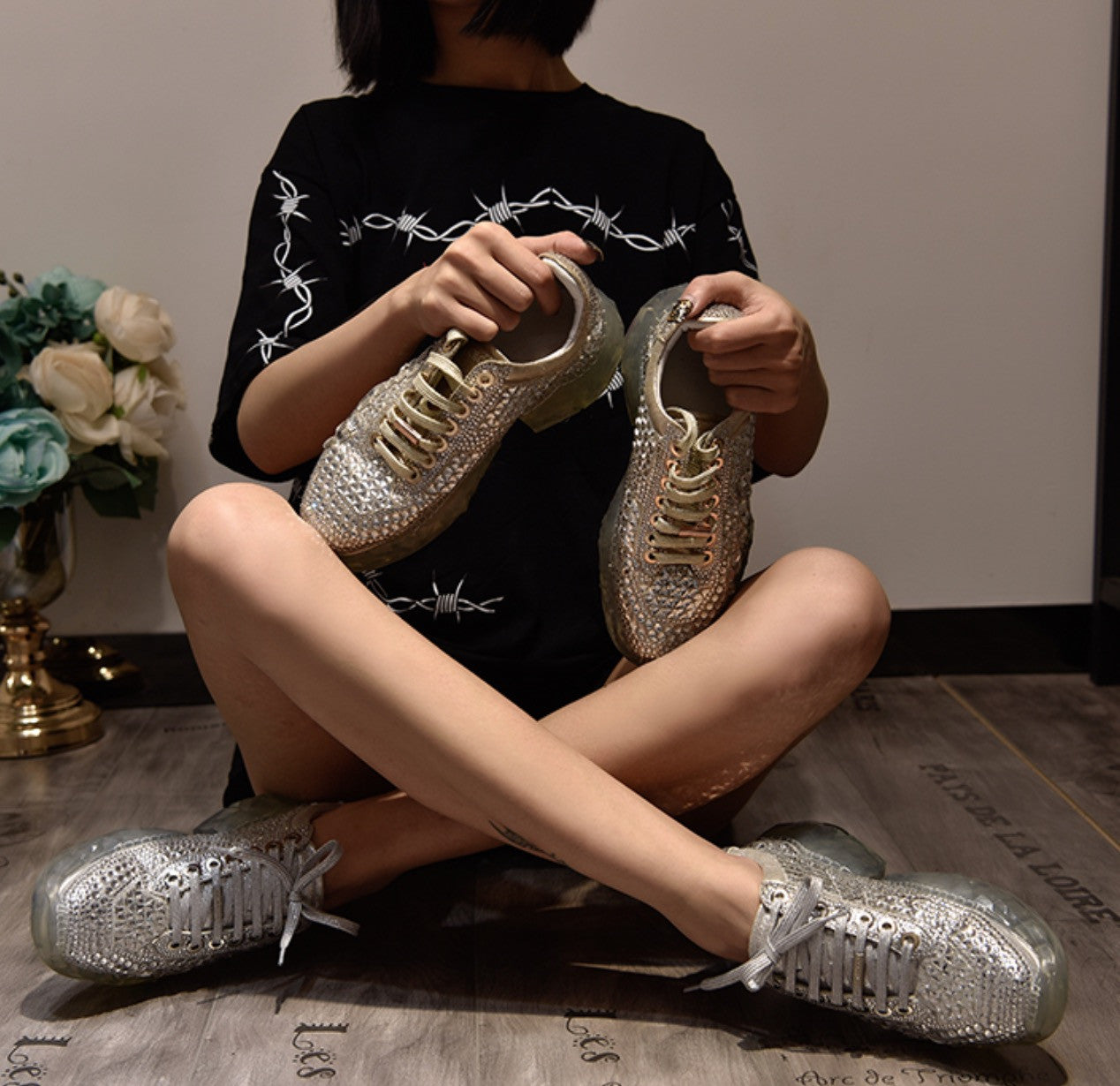Sneakers mirror metalstrass