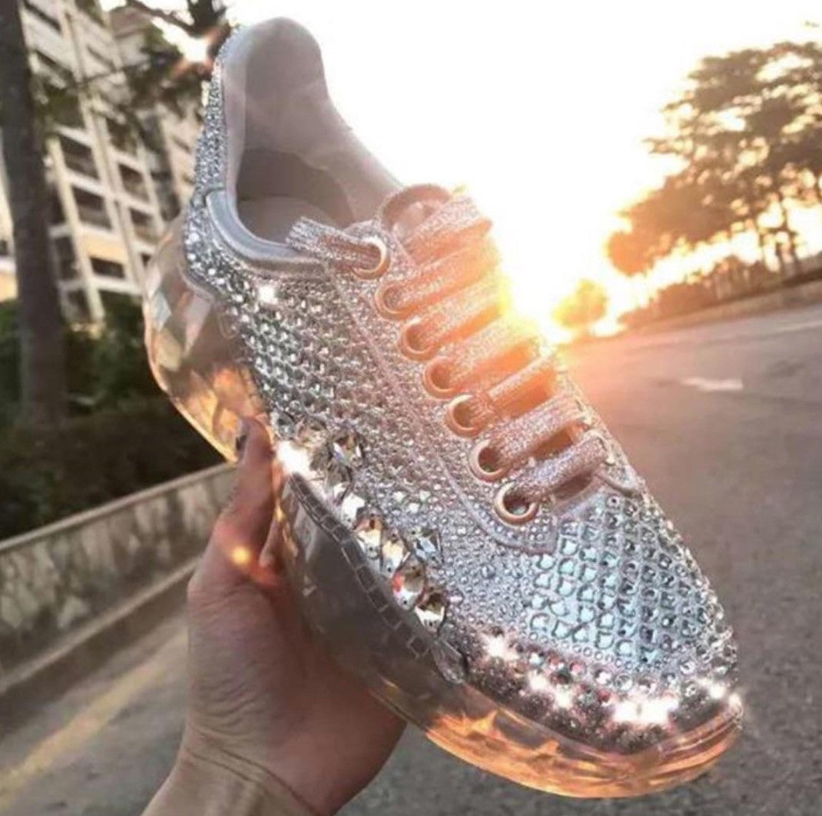 Sneakers mirror metalstrass