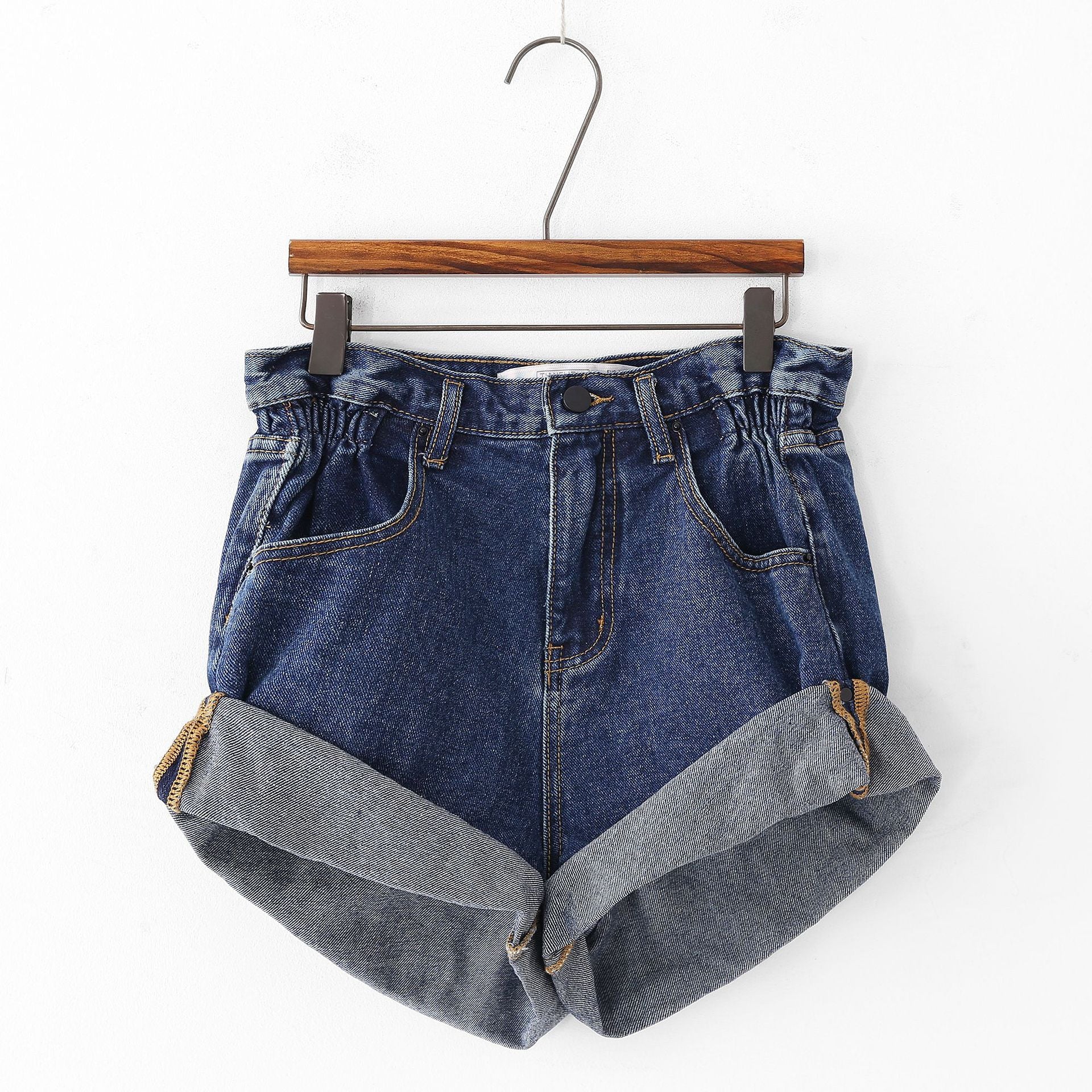 Shorts denim a caramella