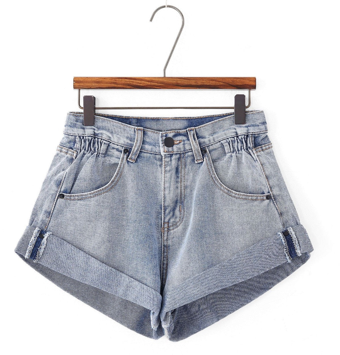 Shorts denim a caramella