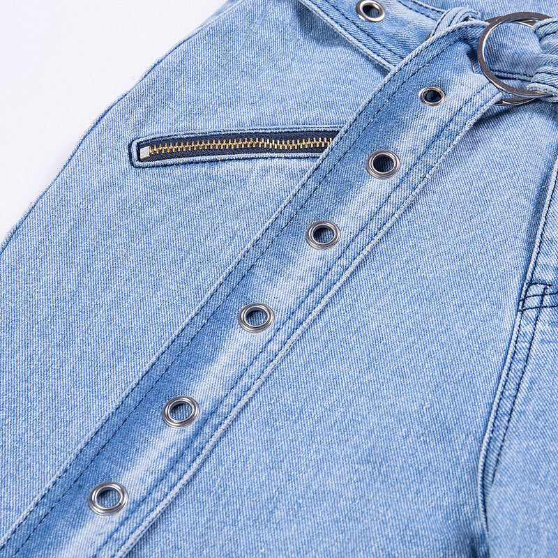 Jeans vita altissima tulipano