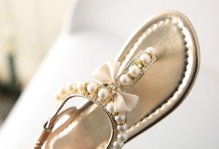 Sandaletti bimba pearl bow