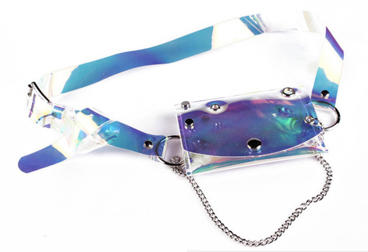 Marsupio trasparent fluo