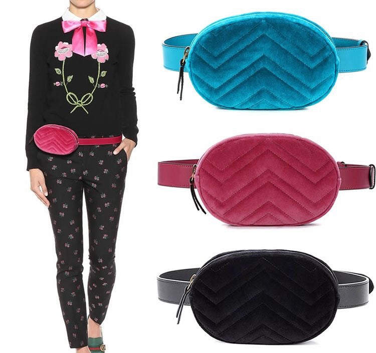 Marsupio Gindi velluto