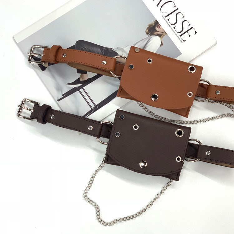 Marsupio stud chain