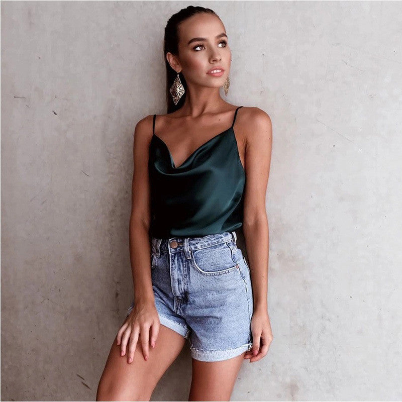 Canotta in raso morbida V