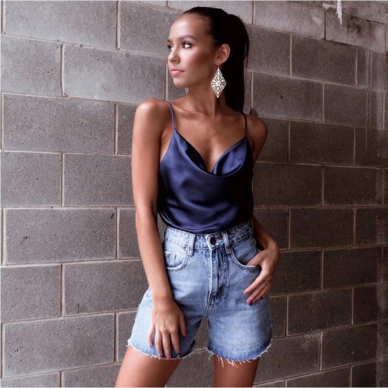 Canotta in raso morbida V