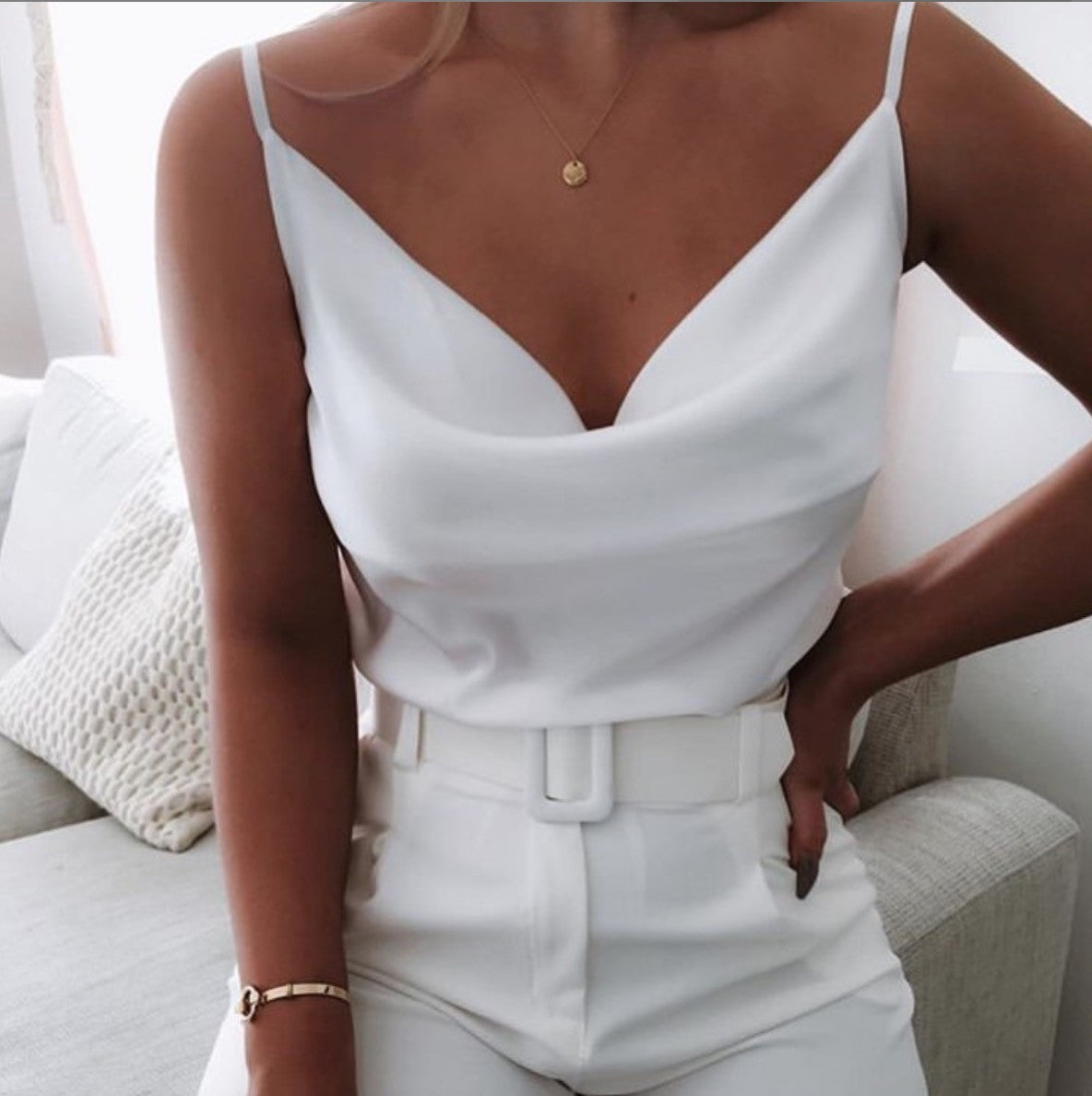 Canotta in raso morbida V