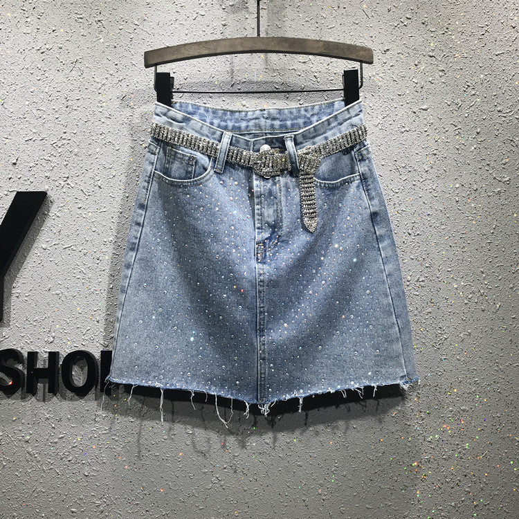Minigonna denim fullstrass