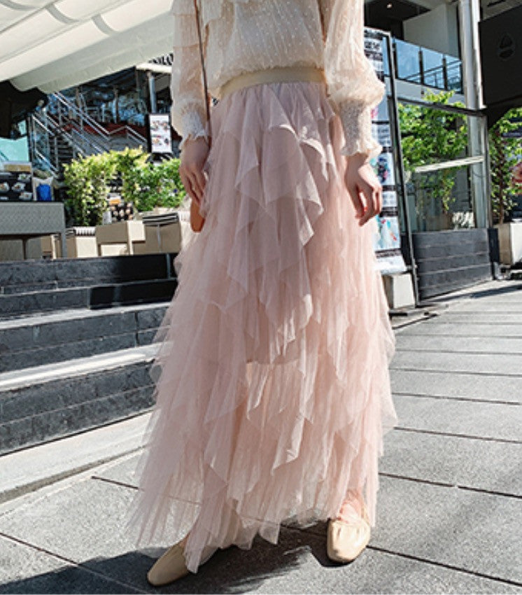 Maxigonna balze Abria