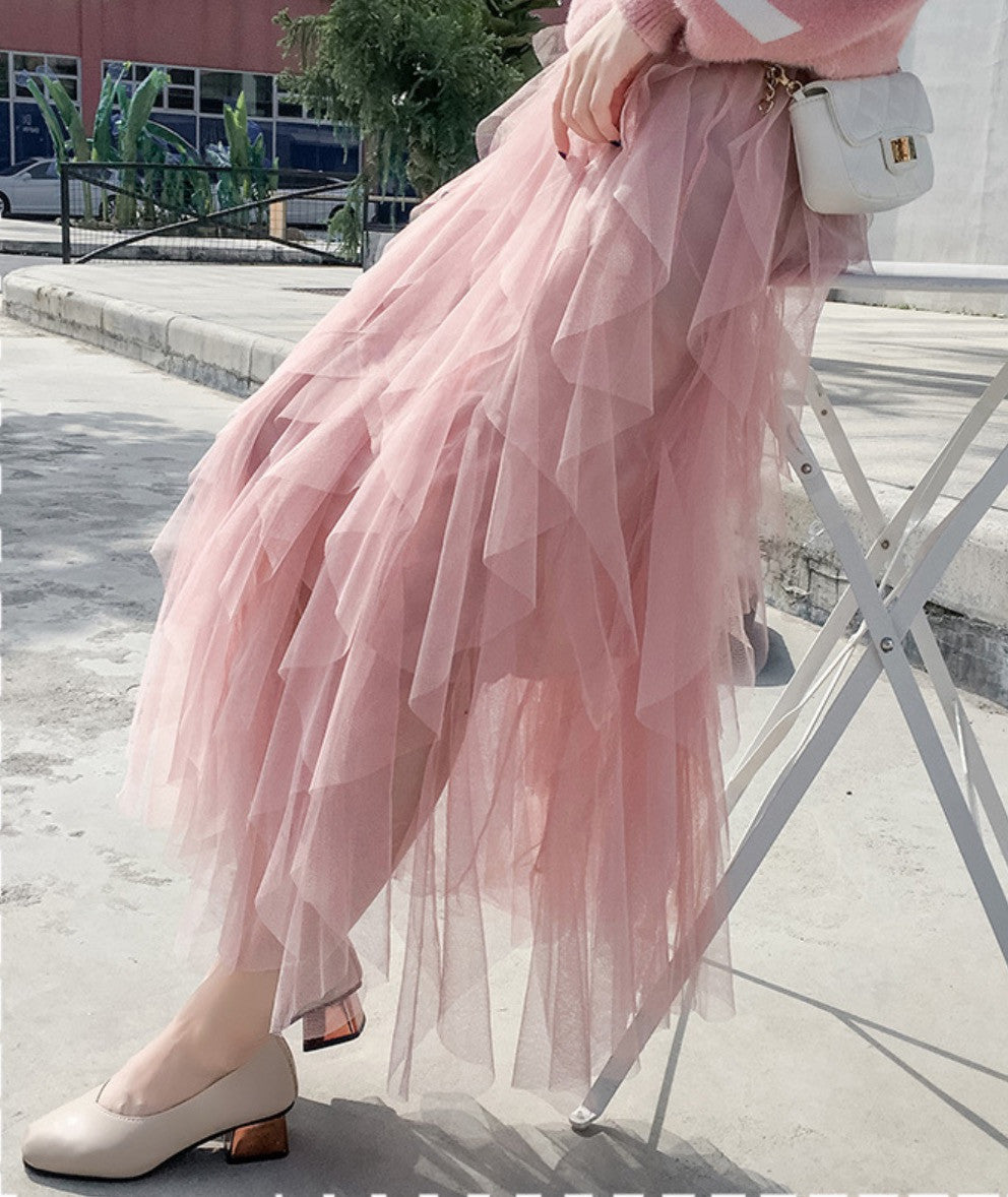 Maxigonna balze Abria