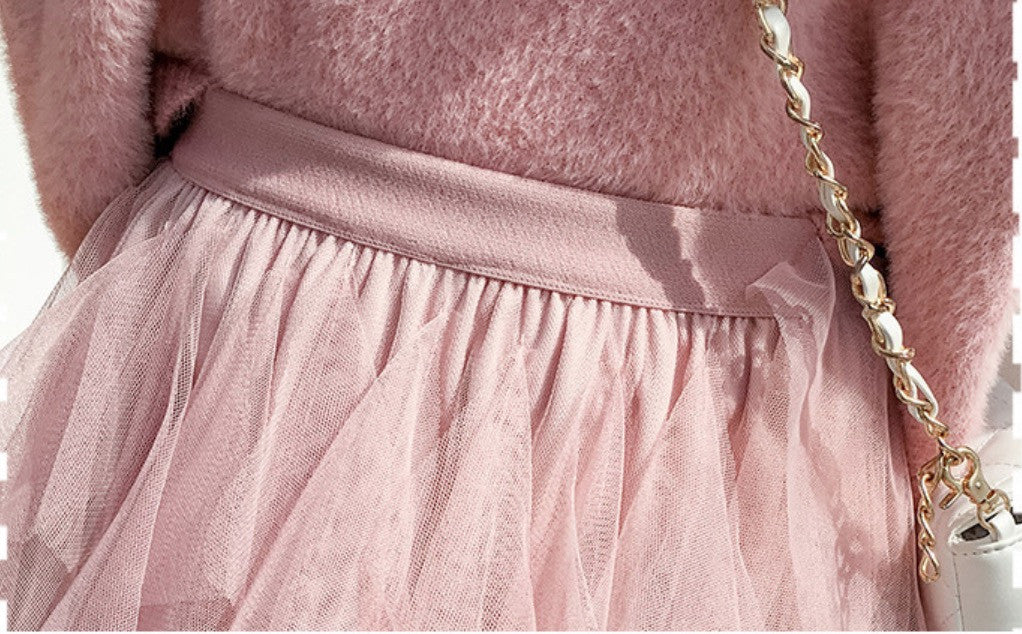 Maxigonna balze Abria